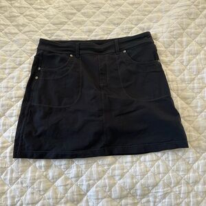 Athleta Black Mini Skort Casual Essential